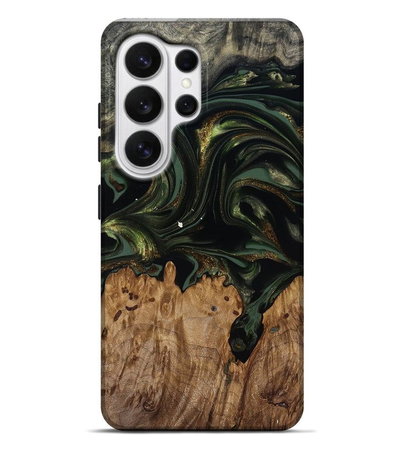 Galaxy S26 Ultra Wood Live Edge Phone Case - Shreya (Green, 817841)