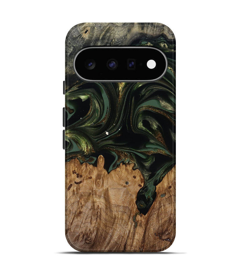 Pixel 11 Wood Live Edge Phone Case - Shreya (Green, 817841)