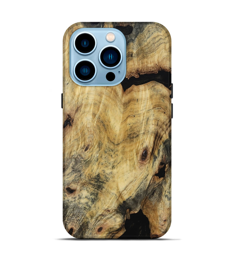 iPhone 14 Pro Wood Live Edge Phone Case - Thomas (Wood Burl, 817852)