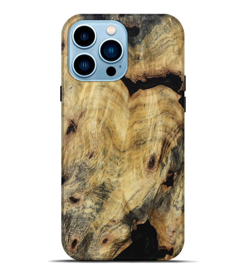 iPhone 14 Pro Max Wood Live Edge Phone Case - Thomas (Wood Burl, 817852)
