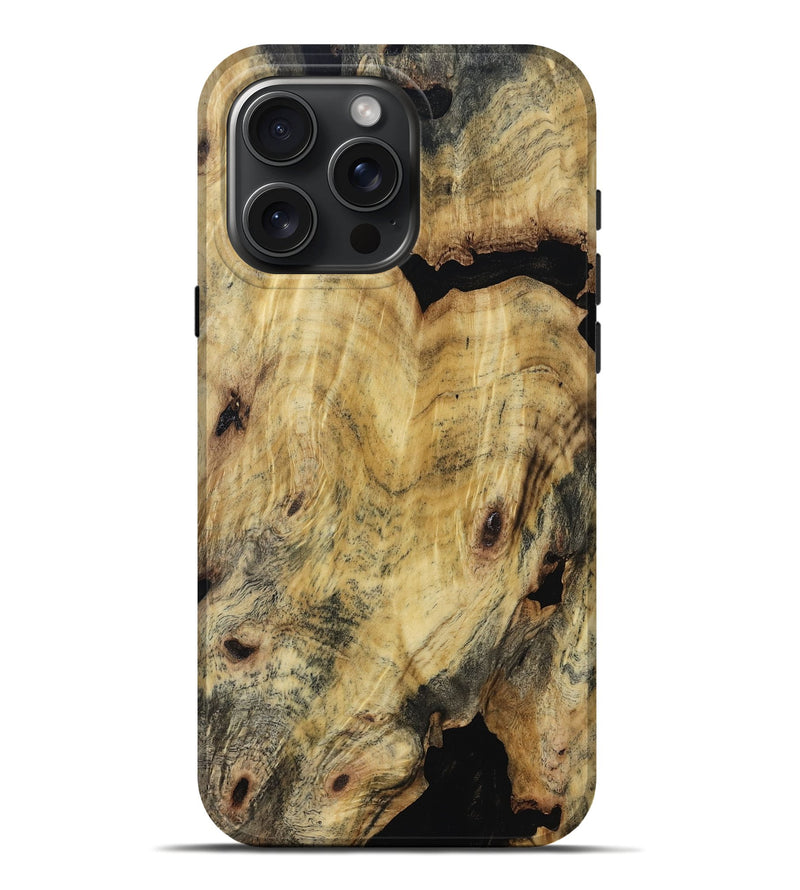 iPhone 16 Pro Max Wood Live Edge Phone Case - Thomas (Wood Burl, 817852)