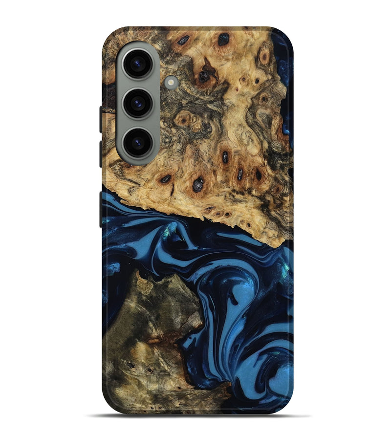 Galaxy S24 Plus Wood Live Edge Phone Case - Shonda (Blue, 817853)