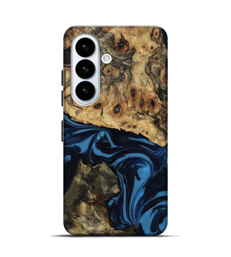 Galaxy S26 Wood Live Edge Phone Case - Shonda (Blue, 817853)