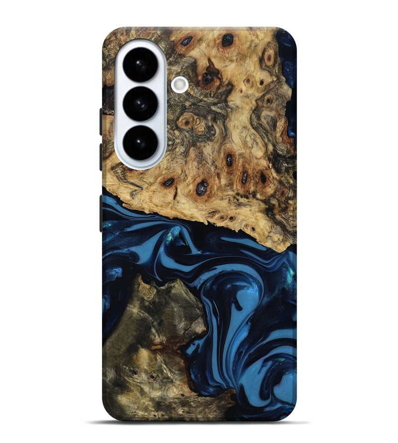Galaxy S26 Plus Wood Live Edge Phone Case - Shonda (Blue, 817853)