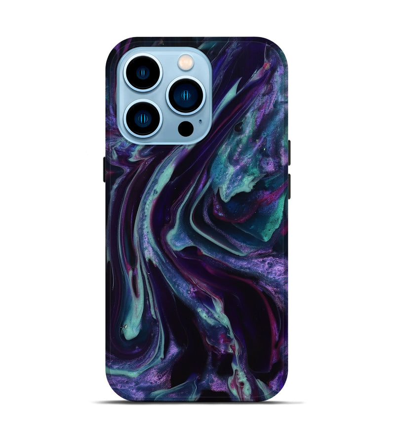 iPhone 14 Pro ResinArt Live Edge Phone Case - Ainhoa (Purple, 817856)