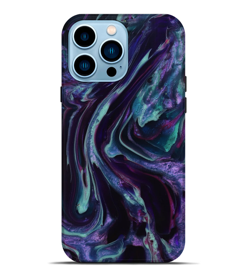iPhone 14 Pro Max ResinArt Live Edge Phone Case - Ainhoa (Purple, 817856)