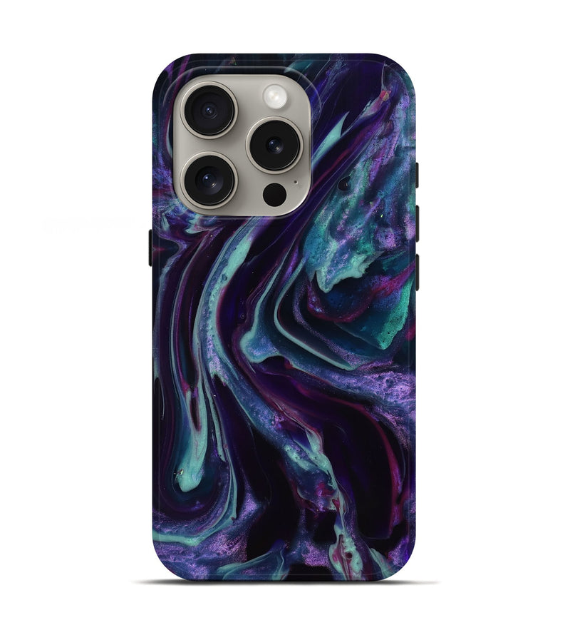 iPhone 16 Pro ResinArt Live Edge Phone Case - Ainhoa (Purple, 817856)