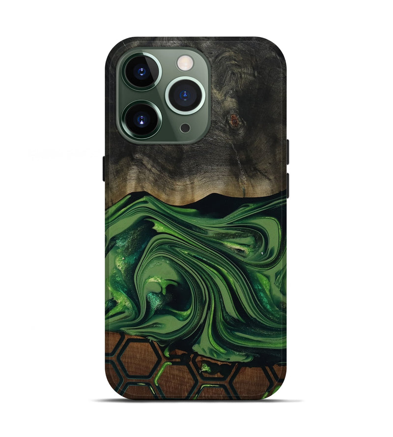 iPhone 13 Pro Wood Live Edge Phone Case - Nicky (Pattern, 817858)