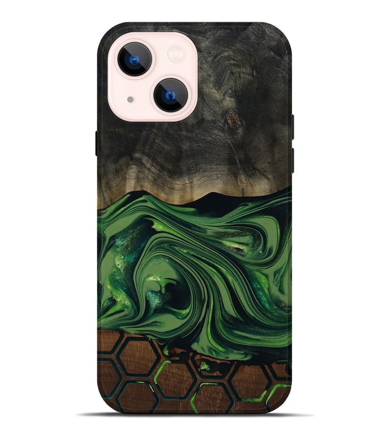 iPhone 14 Plus Wood Live Edge Phone Case - Nicky (Pattern, 817858)