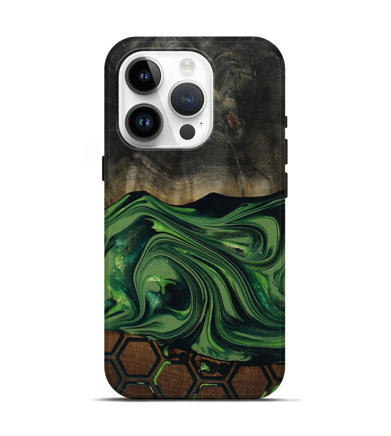 iPhone 15 Pro Wood Live Edge Phone Case - Nicky (Pattern, 817858)