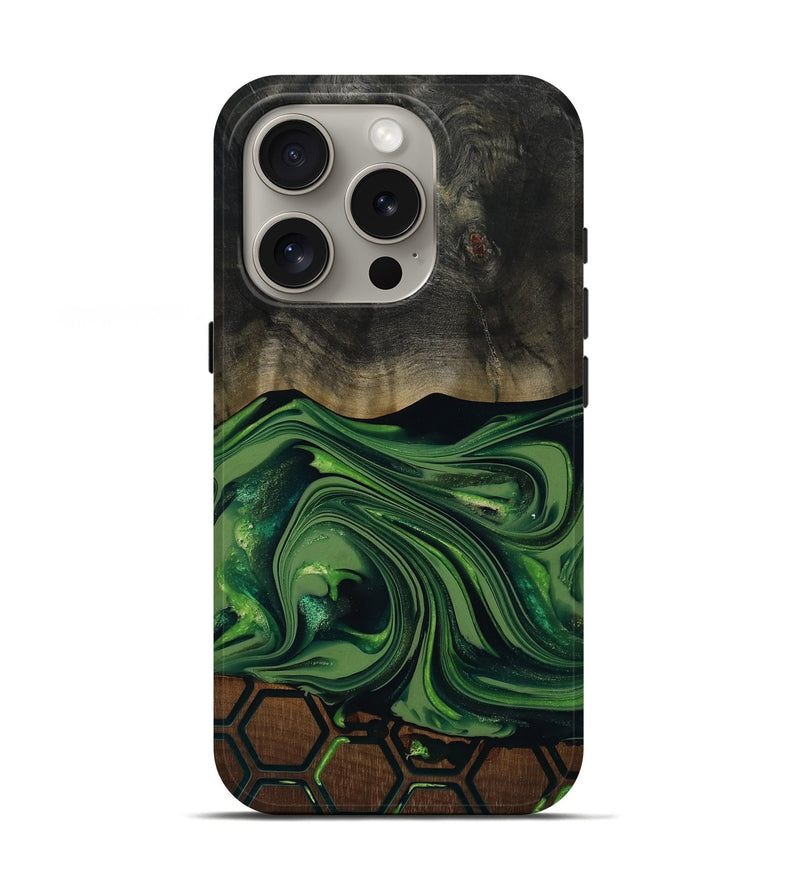 iPhone 16 Pro Wood Live Edge Phone Case - Nicky (Pattern, 817858)