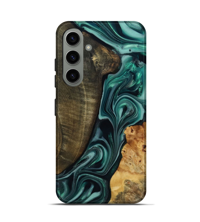 Galaxy S24 Wood Live Edge Phone Case - Jared (Green, 817860)
