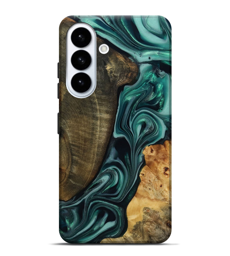 Galaxy S26 Plus Wood Live Edge Phone Case - Jared (Green, 817860)