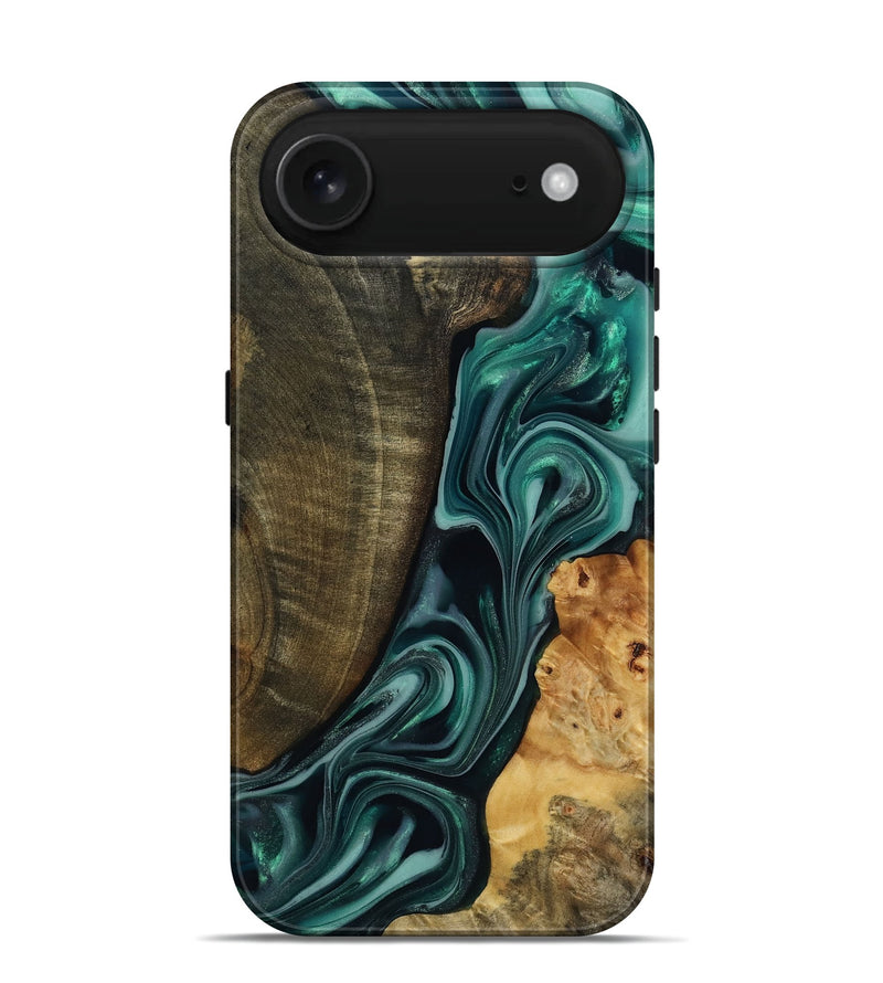 iPhone 17 Air Wood Live Edge Phone Case - Jared (Green, 817860)