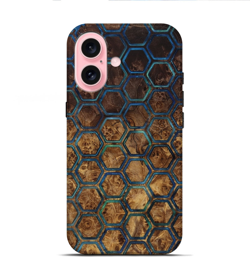 iPhone 16 Wood Live Edge Phone Case - Amaris (Pattern, 817862)