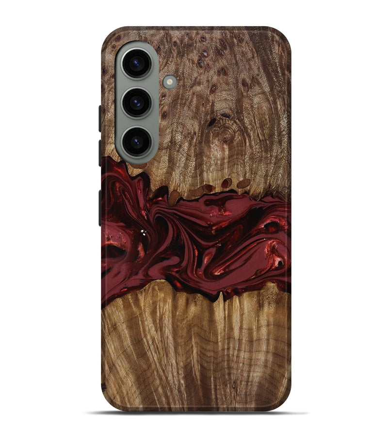 Galaxy S24 Plus Wood Live Edge Phone Case - Tommie (Red, 817864)