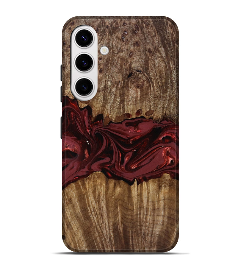 Galaxy S25 Plus Wood Live Edge Phone Case - Tommie (Red, 817864)