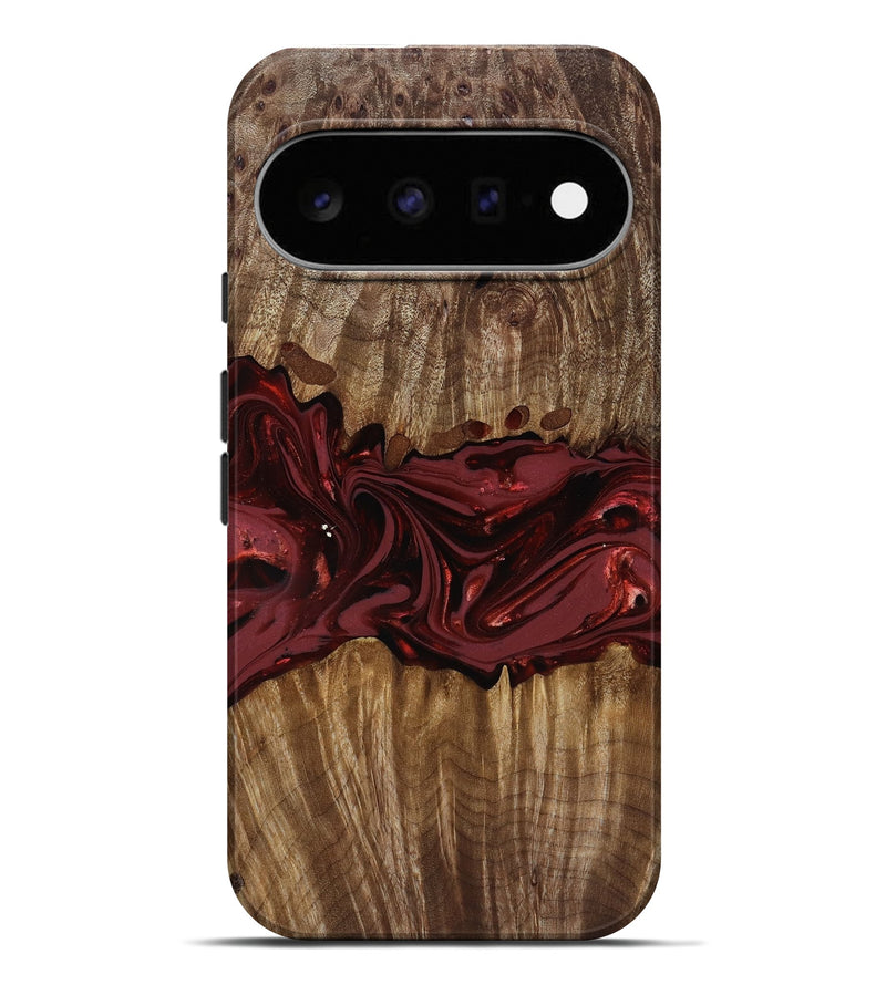 Pixel 11 Pro XL Wood Live Edge Phone Case - Tommie (Red, 817864)