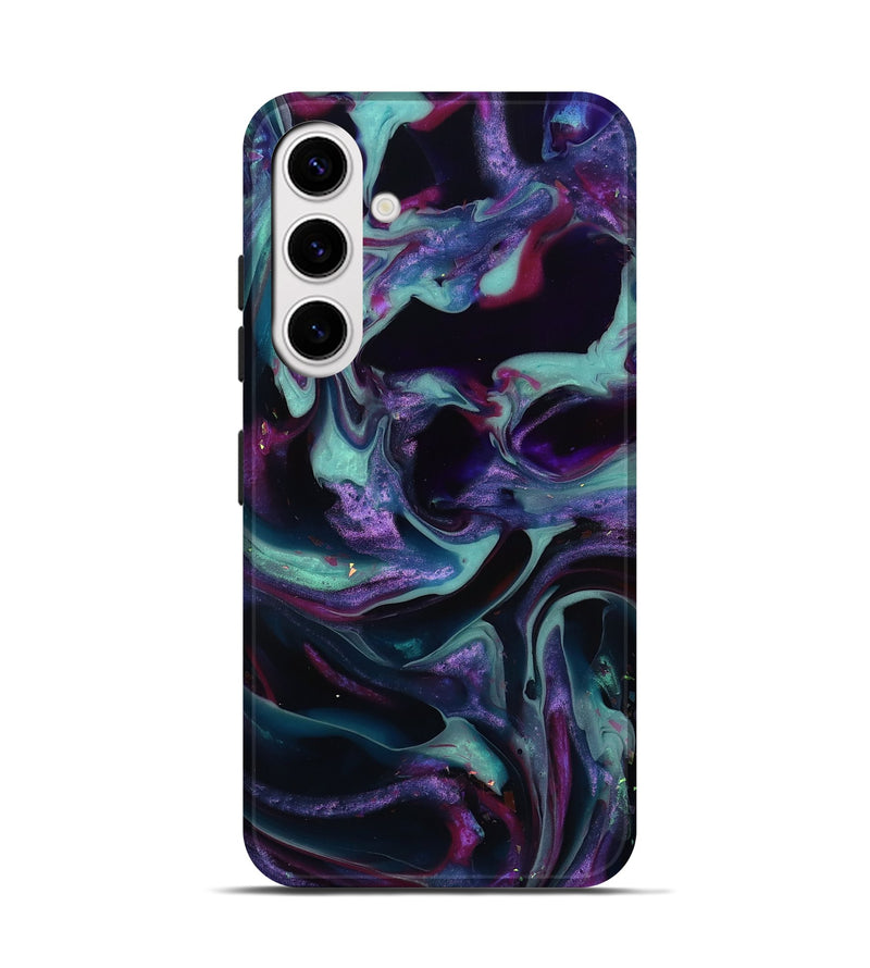 Galaxy S25 ResinArt Live Edge Phone Case - Izael (Purple, 817865)