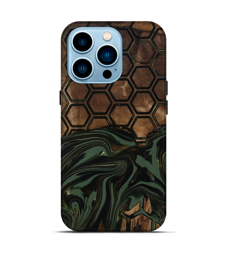 iPhone 14 Pro Wood Live Edge Phone Case - Lular (Pattern, 817866)