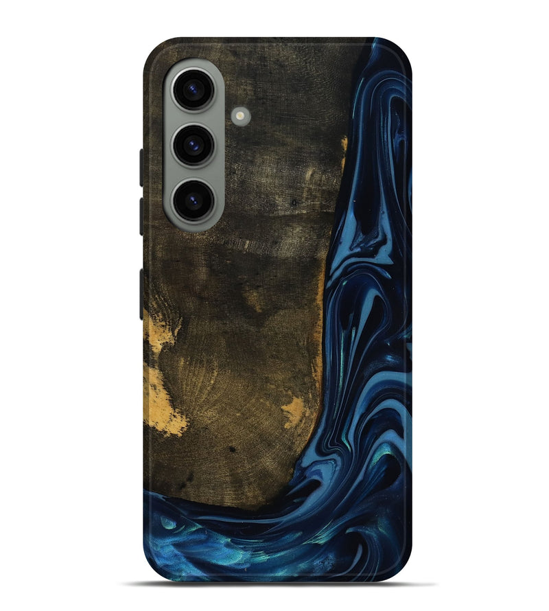 Galaxy S24 Plus Wood Live Edge Phone Case - Lian (Blue, 817867)