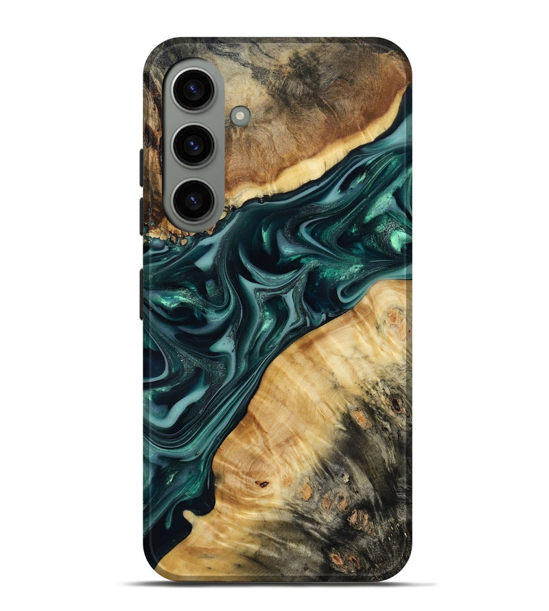 Galaxy S24 Plus Wood Live Edge Phone Case - Gaylord (Green, 817868)