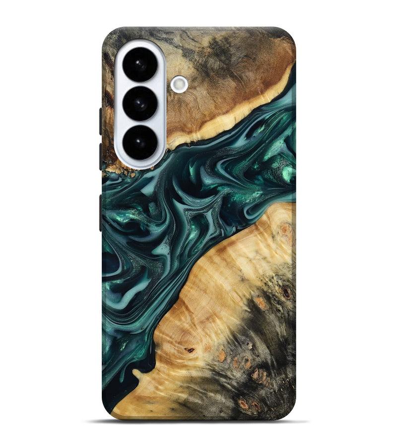 Galaxy S26 Plus Wood Live Edge Phone Case - Gaylord (Green, 817868)
