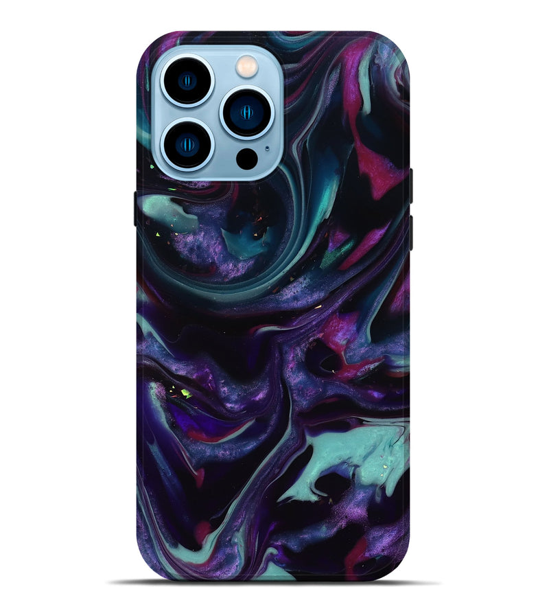 iPhone 14 Pro Max ResinArt Live Edge Phone Case - Daija (Purple, 817870)