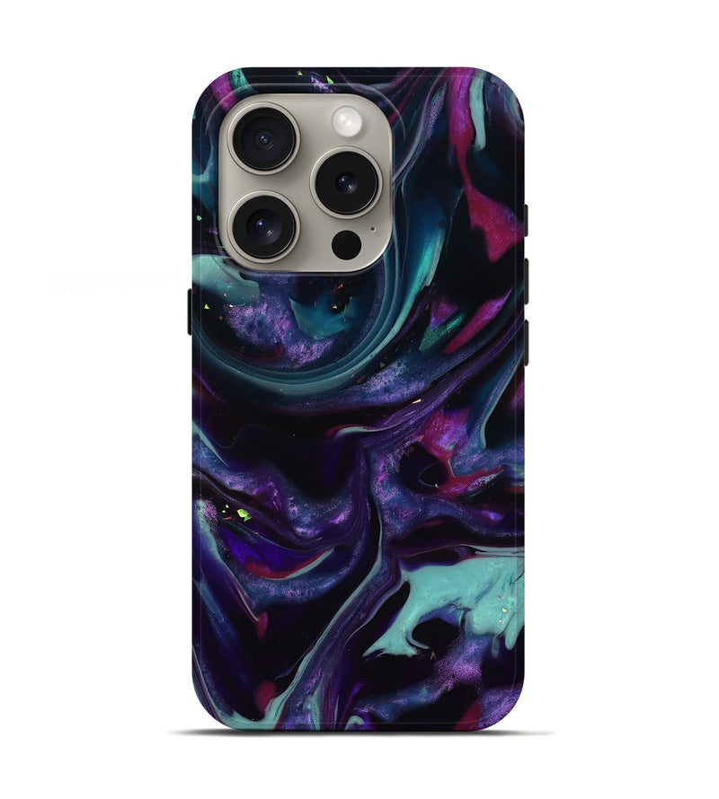 iPhone 16 Pro ResinArt Live Edge Phone Case - Daija (Purple, 817870)