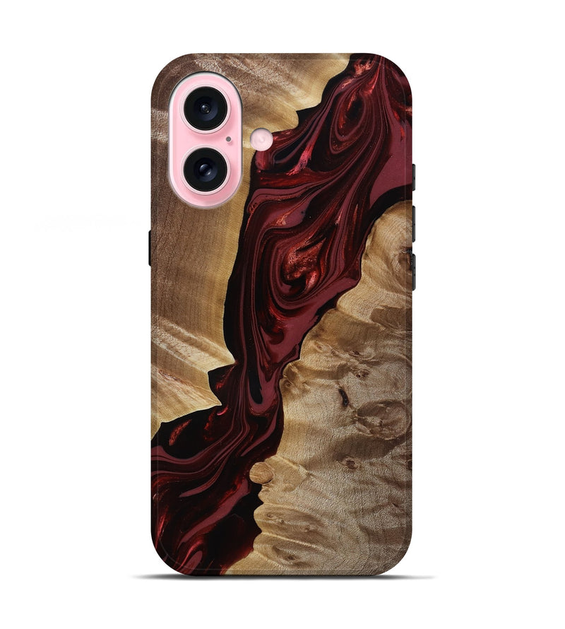 iPhone 17 Wood Live Edge Phone Case - Ludie (Red, 817871)