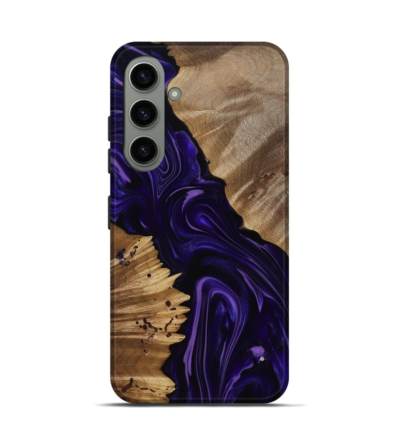 Galaxy S24 Wood Live Edge Phone Case - Nevaeh (Purple, 817876)