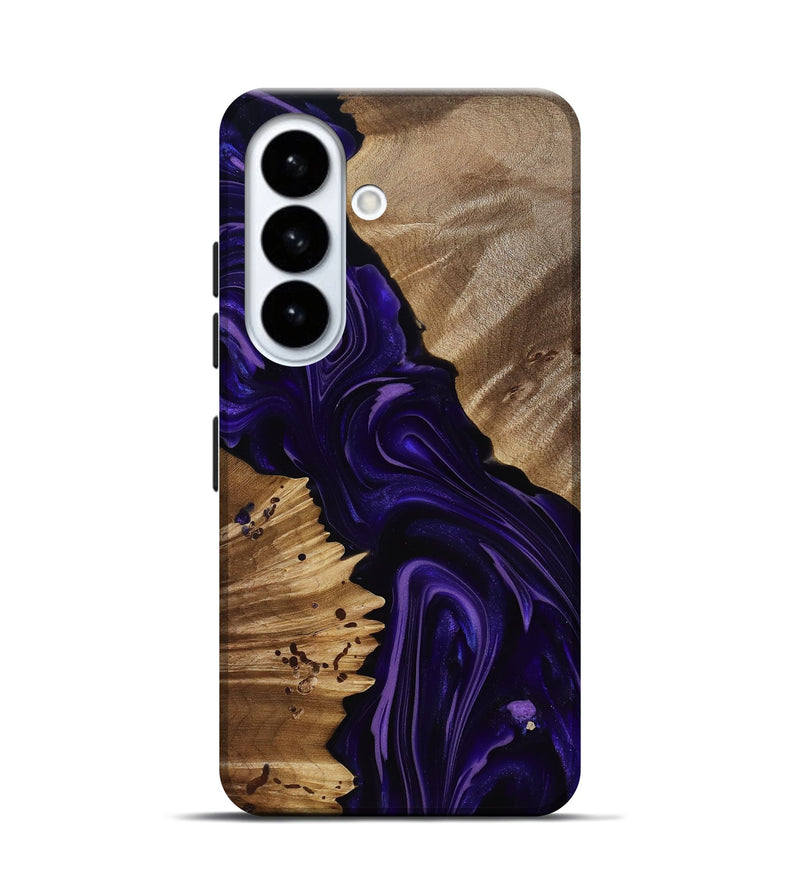 Galaxy S26 Wood Live Edge Phone Case - Nevaeh (Purple, 817876)