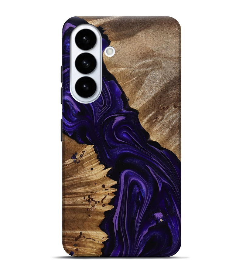 Galaxy S26 Plus Wood Live Edge Phone Case - Nevaeh (Purple, 817876)