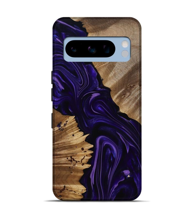 Pixel 8 Pro Wood Live Edge Phone Case - Nevaeh (Purple, 817876)