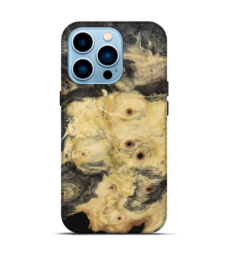 iPhone 14 Pro Wood Live Edge Phone Case - Candida (Wood Burl, 817877)