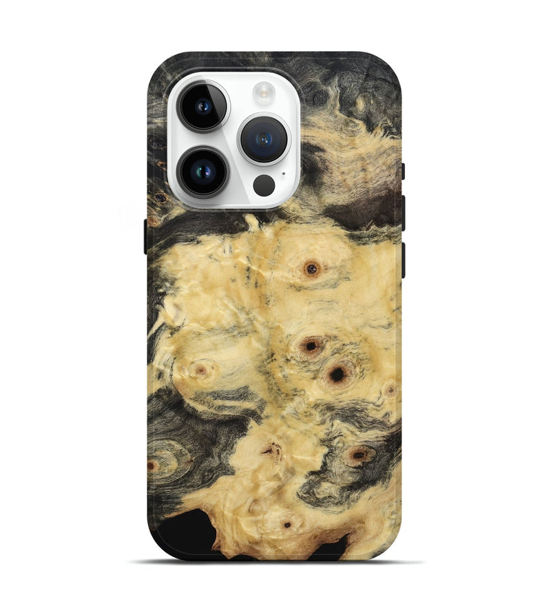 iPhone 15 Pro Wood Live Edge Phone Case - Candida (Wood Burl, 817877)