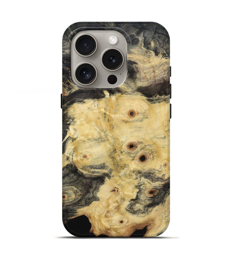 iPhone 16 Pro Wood Live Edge Phone Case - Candida (Wood Burl, 817877)