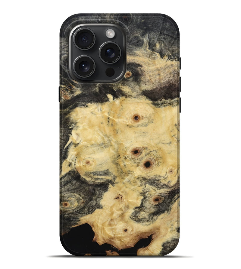 iPhone 16 Pro Max Wood Live Edge Phone Case - Candida (Wood Burl, 817877)