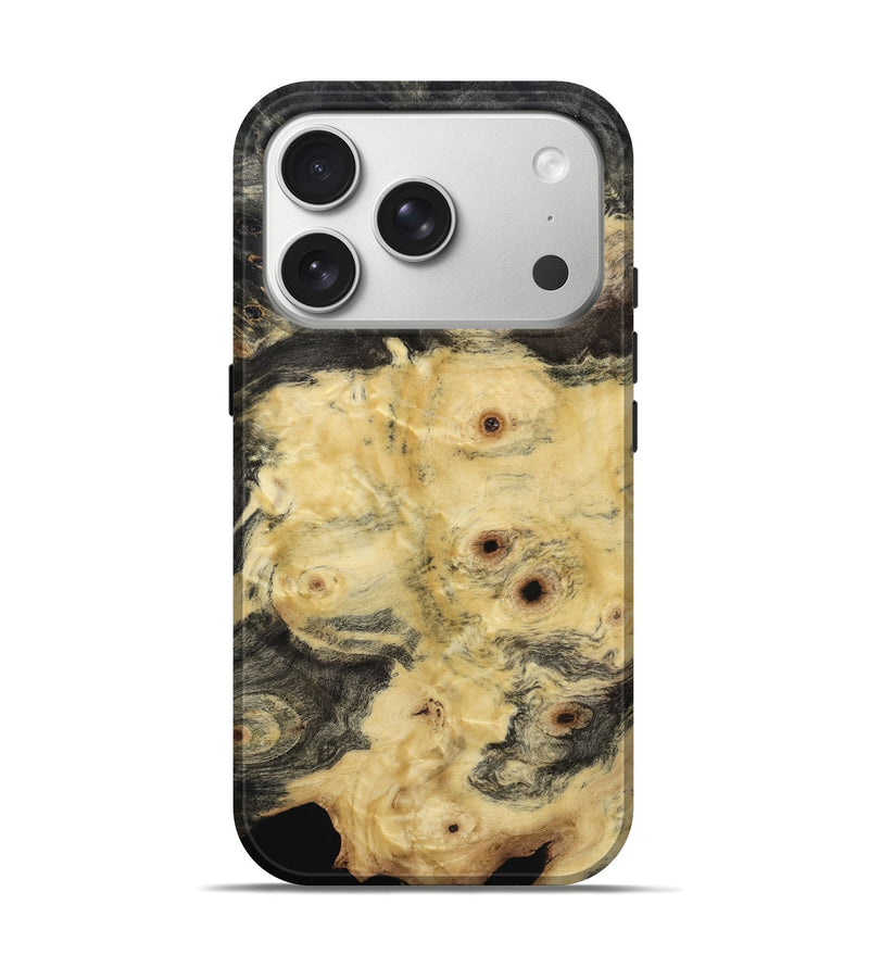 iPhone 17 Pro Wood Live Edge Phone Case - Candida (Wood Burl, 817877)