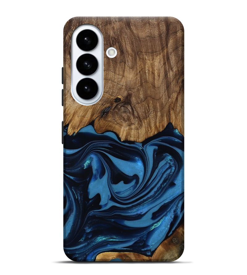 Galaxy S26 Plus Wood Live Edge Phone Case - Bryn (Blue, 817879)