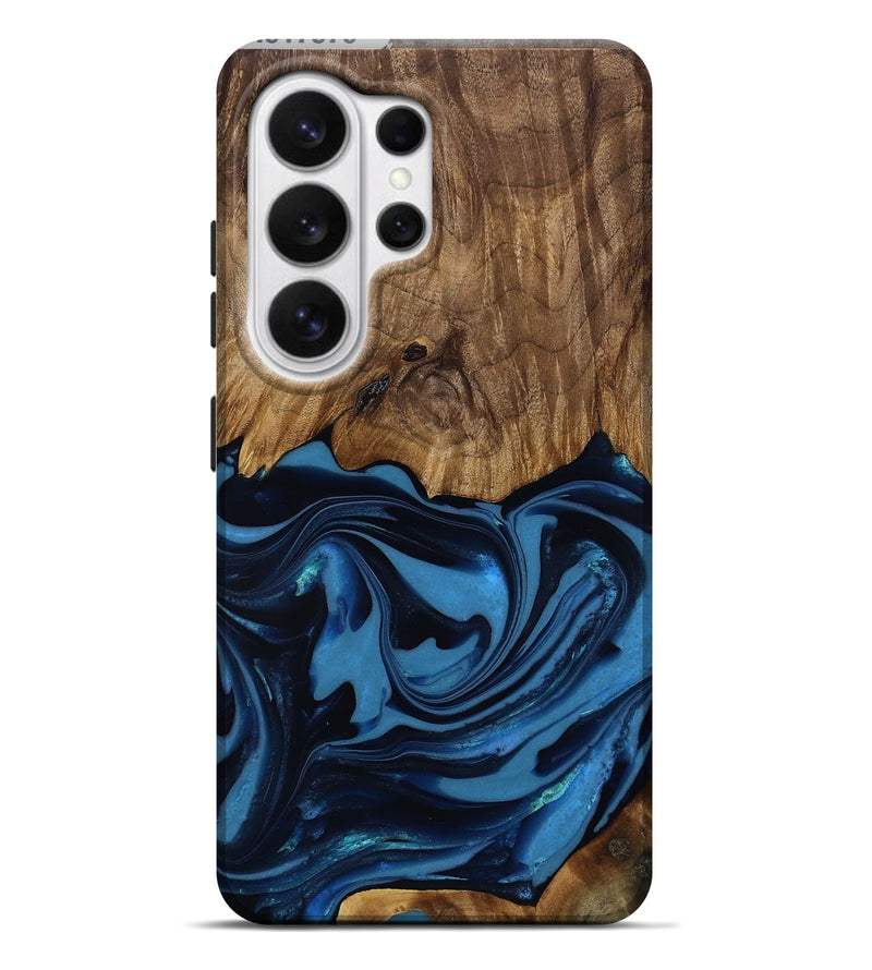 Galaxy S26 Ultra Wood Live Edge Phone Case - Bryn (Blue, 817879)