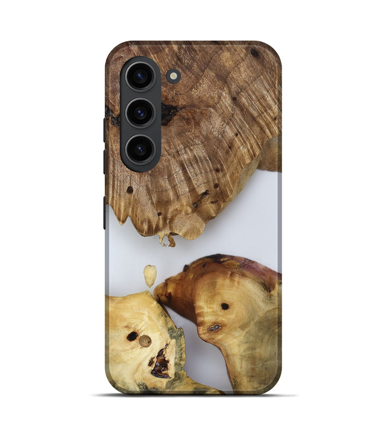 Galaxy S23 Wood Live Edge Phone Case - Candace (Clear, 817880)