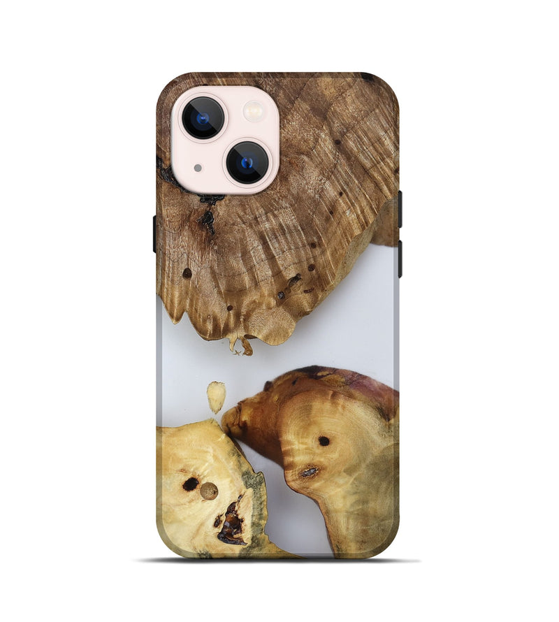 iPhone 13 mini Wood Live Edge Phone Case - Candace (Clear, 817880)