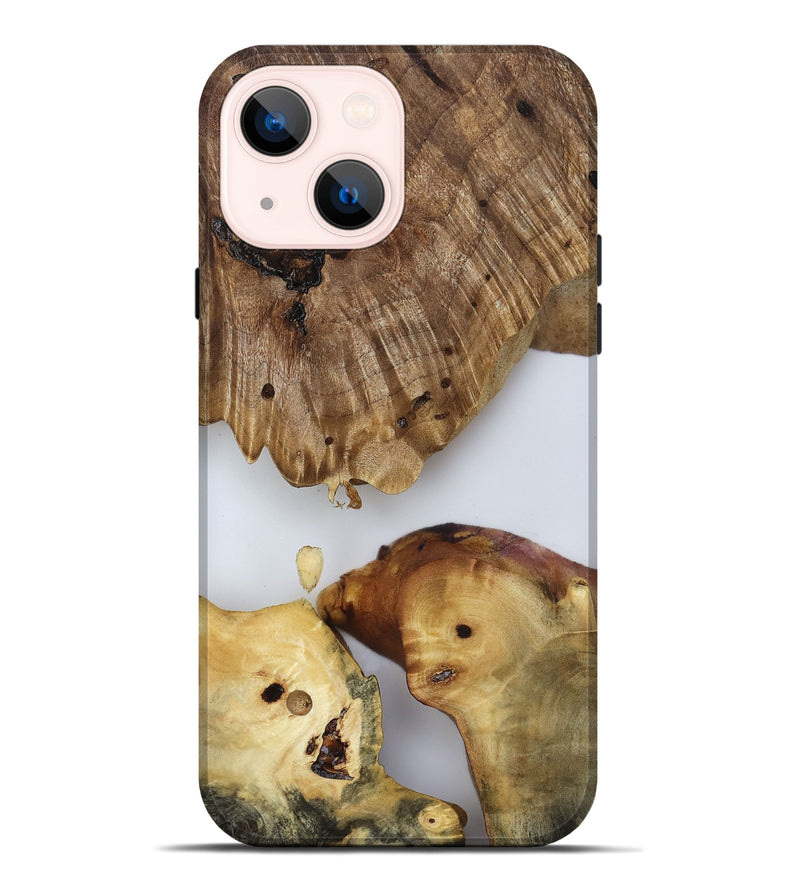 iPhone 14 Plus Wood Live Edge Phone Case - Candace (Clear, 817880)