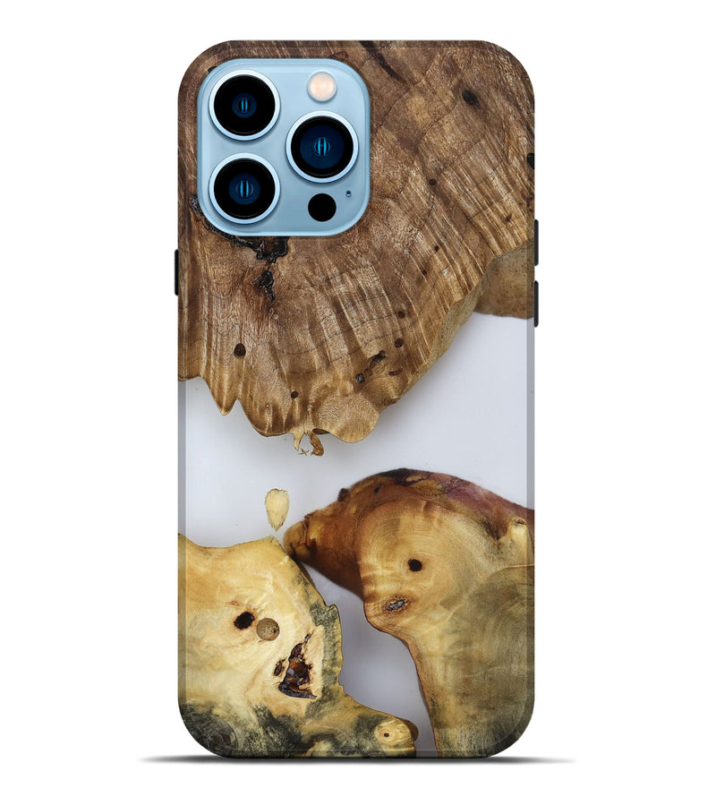 iPhone 14 Pro Max Wood Live Edge Phone Case - Candace (Clear, 817880)