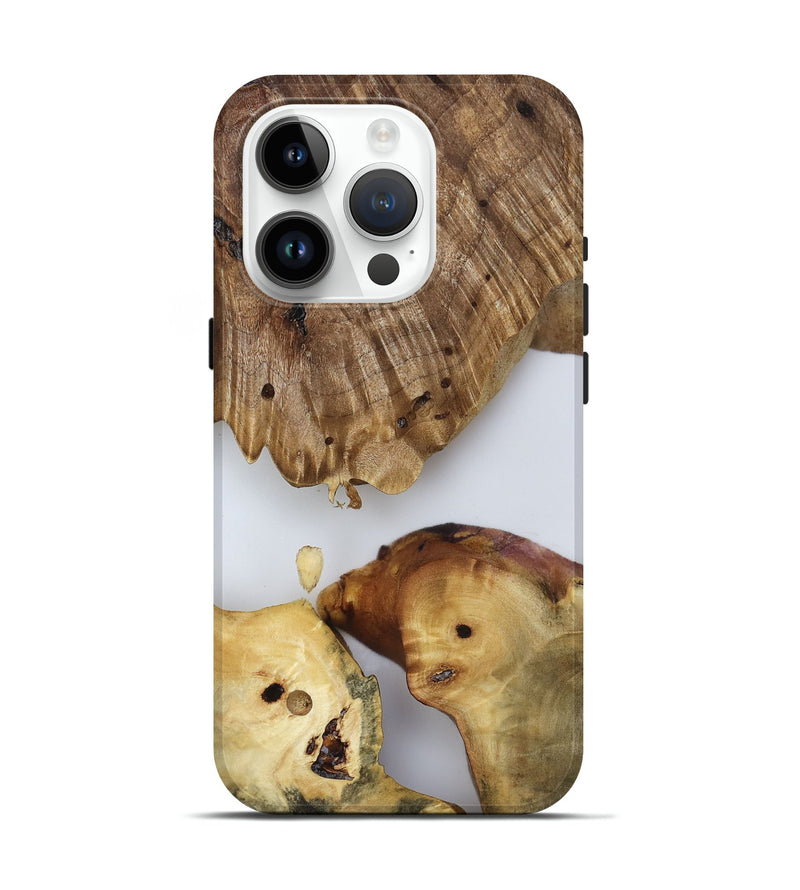 iPhone 15 Pro Wood Live Edge Phone Case - Candace (Clear, 817880)
