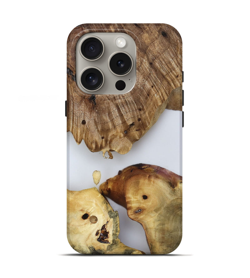 iPhone 16 Pro Wood Live Edge Phone Case - Candace (Clear, 817880)