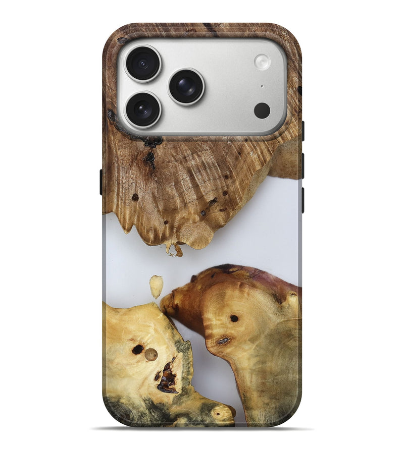 iPhone 17 Pro Max Wood Live Edge Phone Case - Candace (Clear, 817880)
