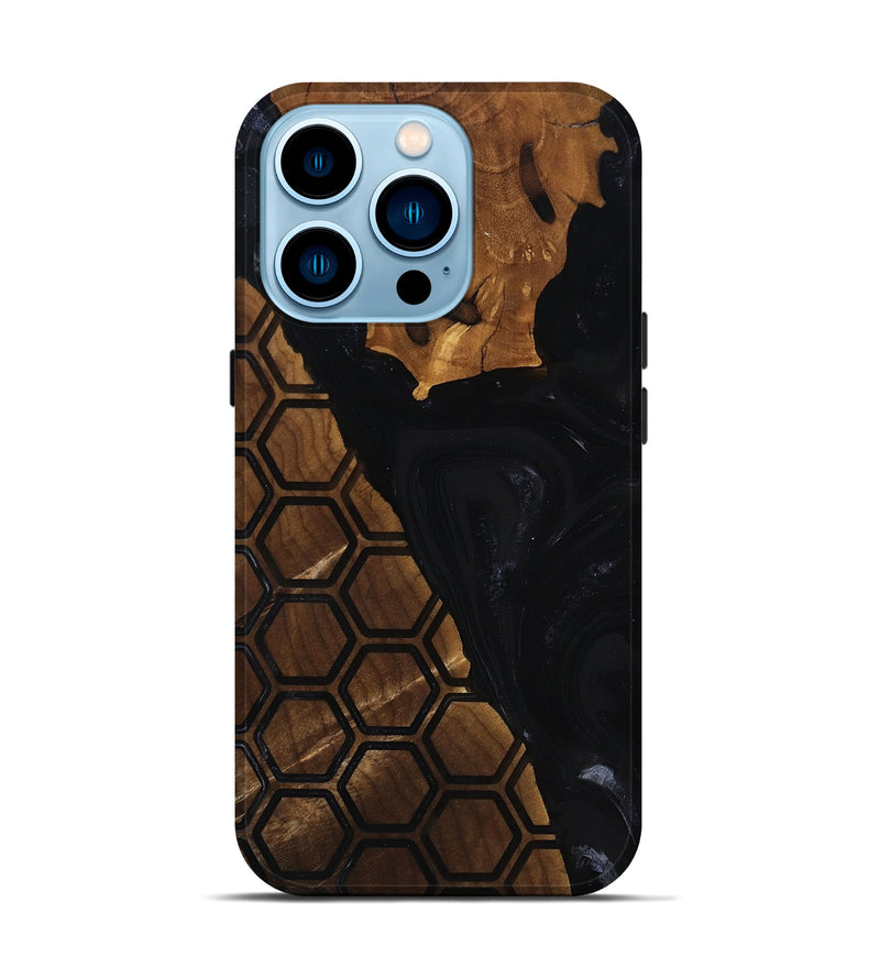 iPhone 14 Pro Wood Live Edge Phone Case - Karis (Pattern, 817884)