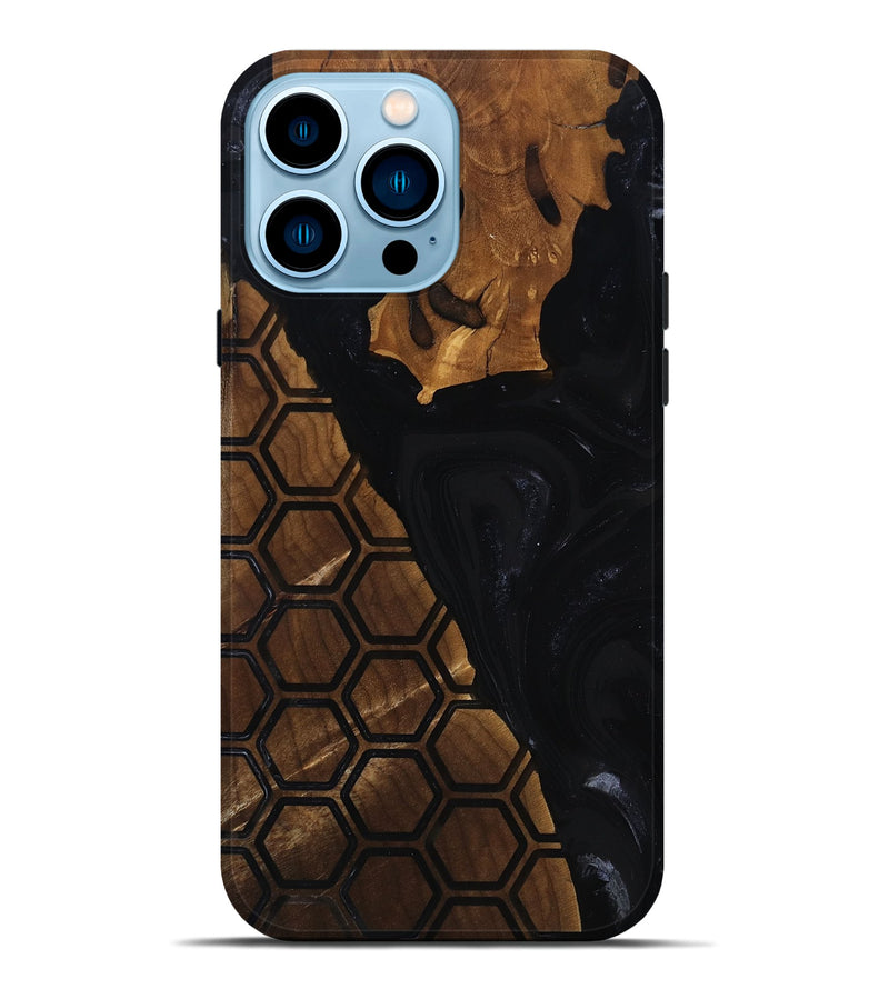 iPhone 14 Pro Max Wood Live Edge Phone Case - Karis (Pattern, 817884)